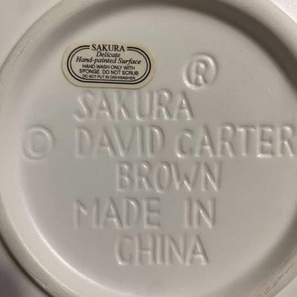 Hand-Painted Sakura David Carter Brown Lighthouse Trivet - Picture 3 of 3